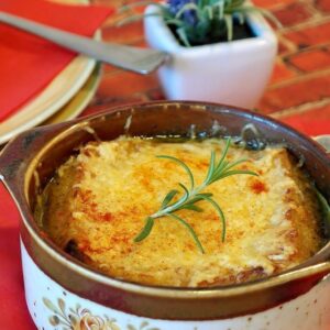 Receta Sopa de cebolla gratinada