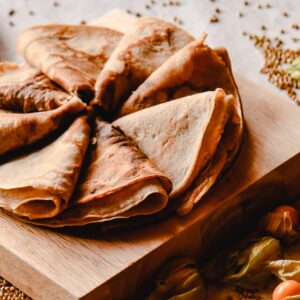 Crepe de café flambeado, receta